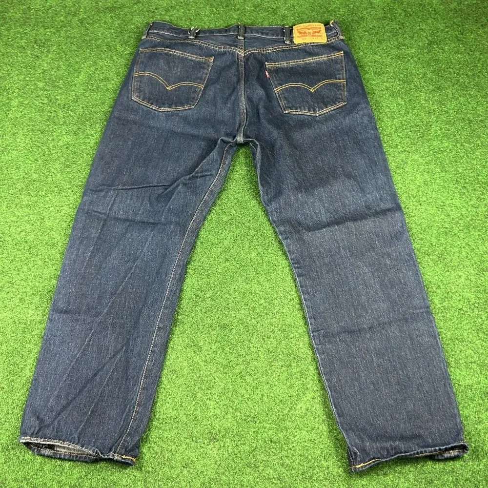 Levis 501 XX Mens 42x32‎ Original Fit Jeans Denim Button Fly Blue